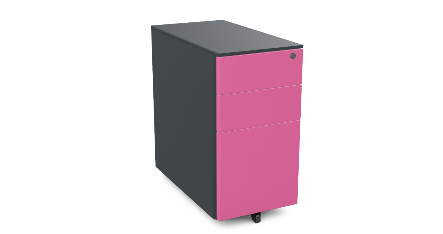 Silverline Under Desk Pedestal on wheels 2 Small 1 Filing Dwr 30cm W PDBP53SD-Config PDBP53SD-Config